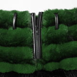 Calyx Punk Velvet Faux Fur Skirt