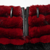Calyx Punk Velvet Faux Fur Skirt