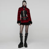 Alphonse Punk Velvet Faux Fur Skirt