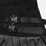 Anubis Punk Buckle Faux Leather Skirt