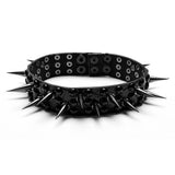 Zephyrine Punk Lace Faux Leather Necklace