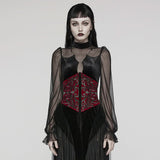 Morrigan Corset (Red) - PunkRave