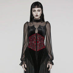 Morrigan Corset (Red) - PunkRave