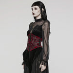 Morrigan Corset (Red) - PunkRave