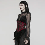 Morrigan Corset (Red) - PunkRave