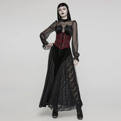 Morrigan Corset (Red) - PunkRave