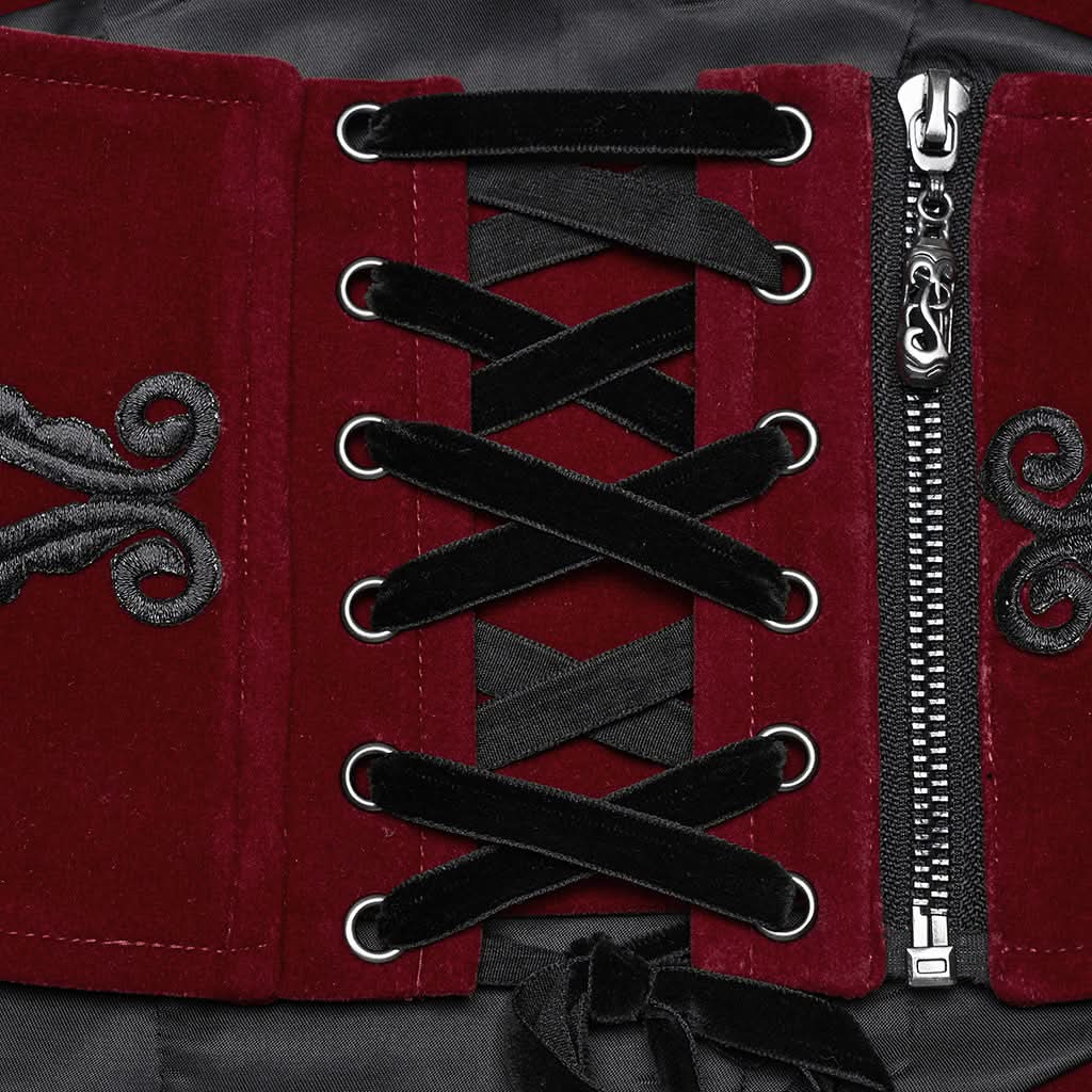 Morrigan Corset (Red) - PunkRave