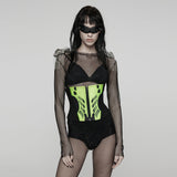 Shroud Cyberpunk Neon Waist Corset Co