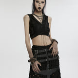 Lethe Punk Faux Leather PU Bracelet Set