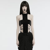 Anchorite Gothic Cross Studded Top