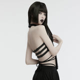 Anchorite Gothic Cross Studded Top