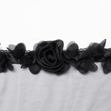 Viper Gothic Sheer Feather Veil Accessory
