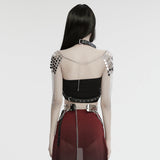 Knell Punk Faux Leather Chain Harness