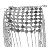 Knell Punk Faux Leather Chain Harness