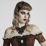 Barnabas Steampunk Lace Beaded Necklace
