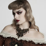 Barnabas Steampunk Lace Beaded Necklace