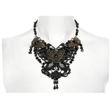 Barnabas Steampunk Lace Beaded Necklace