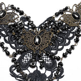 Barnabas Steampunk Lace Beaded Necklace