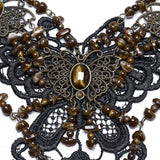Barnabas Steampunk Lace Beaded Necklace