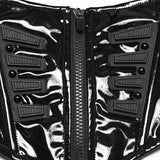 Grotto Punk Cyber Laced Zipper Waist Corset