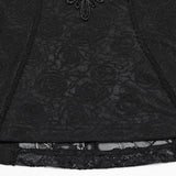 Ireful Gothic Lace Mesh Shirt