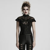 Ireful Gothic Lace Mesh Shirt