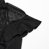 Ireful Gothic Lace Mesh Shirt