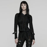 Xenith Punk Distressed Buckle Hooded Top