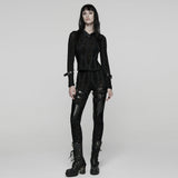 Xenith Punk Distressed Buckle Hooded Top