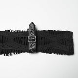 Xenith Punk Distressed Buckle Hooded Top