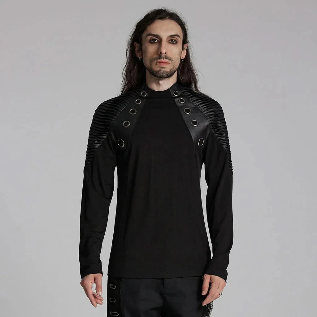 Neural Dissonance Gothic Black Longsleeve Tee PunkRave