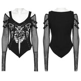 Witchfire Punk Mesh Graphic Shirt