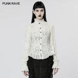 Rictus Punk Lace Victorian Gothic Blouse