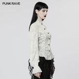 Rictus Punk Lace Victorian Gothic Blouse