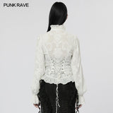 Rictus Punk Lace Victorian Gothic Blouse