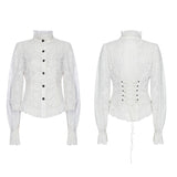 Rictus Punk Lace Victorian Gothic Blouse