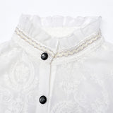 Rictus Punk Lace Victorian Gothic Blouse