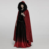 Bloodroot Gothic Faux Fur Cloak
