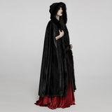 Bloodroot Gothic Faux Fur Cloak