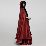 Bloodroot Gothic Faux Fur Cloak