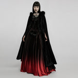 Bloodroot Gothic Faux Fur Cloak