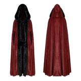 Bloodroot Gothic Faux Fur Cloak