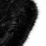 Bloodroot Gothic Faux Fur Cloak
