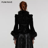 Vortex Victorian Velvet Faux Fur Jacket