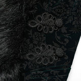 Vortex Victorian Velvet Faux Fur Jacket