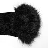 Vortex Victorian Velvet Faux Fur Jacket