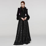 Vortex Victorian Velvet Faux Fur Jacket