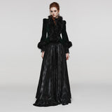 Vortex Victorian Velvet Faux Fur Jacket