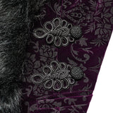 Vortex Victorian Velvet Faux Fur Jacket