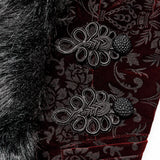 Vortex Victorian Velvet Faux Fur Jacket